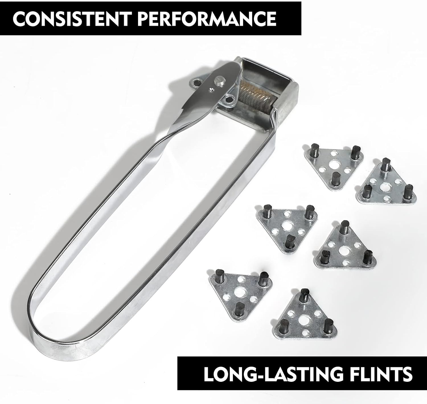 Triple Flint Torch Striker, Triple Flints Striker for Welding Torch, Welding and Cutting, 6pcs Flint Replacements