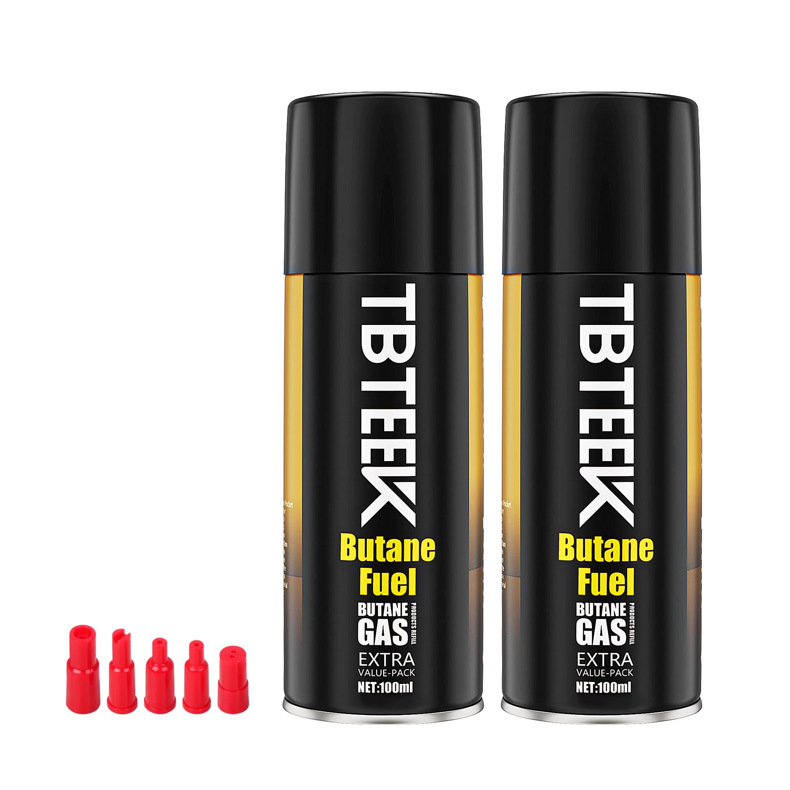TBTeek Butane Refill, Ultra-Refined Lighter Fluid Refill, 100ml Butane Fuel Refill, Butane Canister for Torch Lighter, Butane Torch, Kitchen Blow Torch (1 Can)