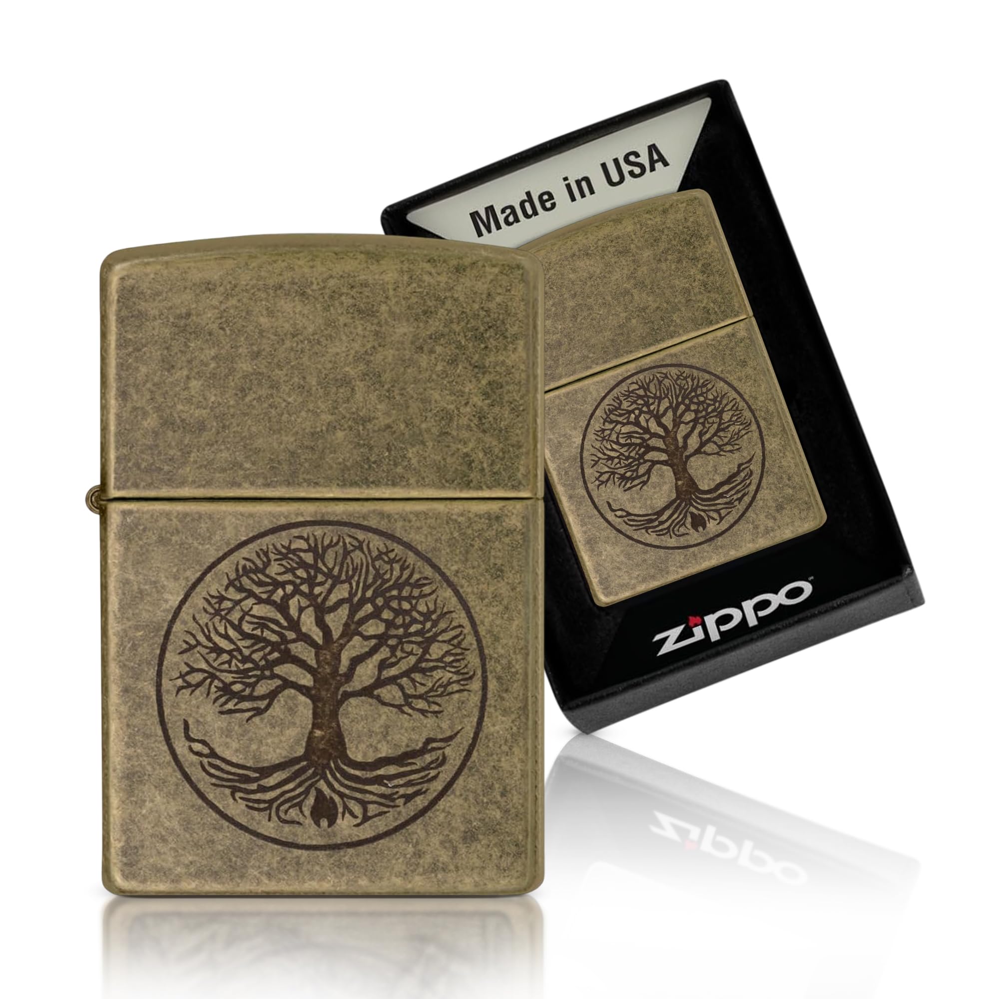Zippo Armor Tree of Life Design Pocket Lighter