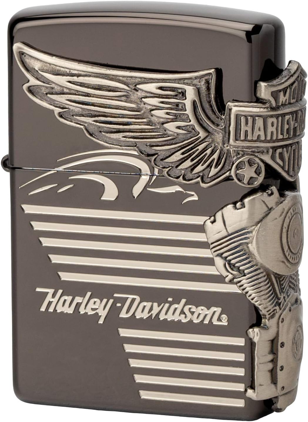 Zippo Oil Lighter Harley Davidson Japan Model HDP-25