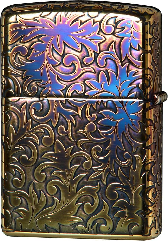 Zippo 2GI-Z5KARA2 Lighter, Gold, Arabesque and Logo, 5 Consecutive Etching, Serial Number Included