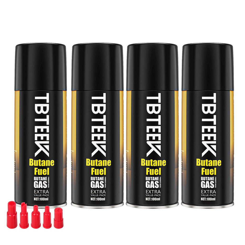 TBTeek Butane Refill, Ultra-Refined Lighter Fluid Refill, 100ml Butane Fuel Refill, Butane Canister for Torch Lighter, Butane Torch, Kitchen Blow Torch (1 Can)