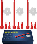 Lighter Master Kit, Professional Butane Fill Adapter Set with Tank Purge Tool and Flame Regulator, Red, 9-Piece Refill Tools
