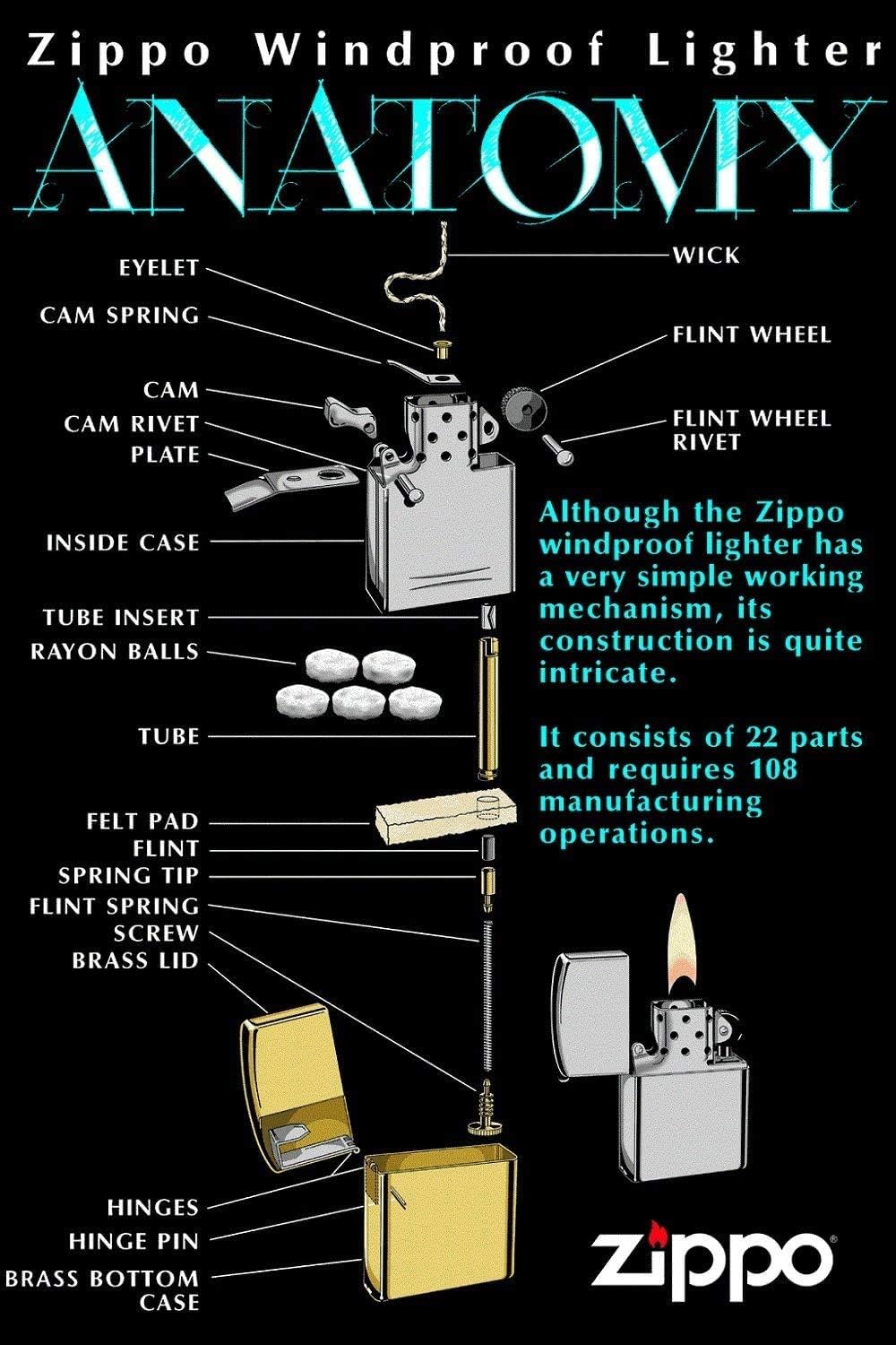 Personalized Clasic Zippo Harleey-Daviddson Windproof Oil Lighter Free Engraving (20230) - Christmas, Halloween & Valentines Day Gift