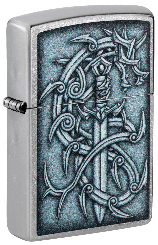 Zippo Armor High Polish Green Elegant Dragon Pocket Lighter, One Size