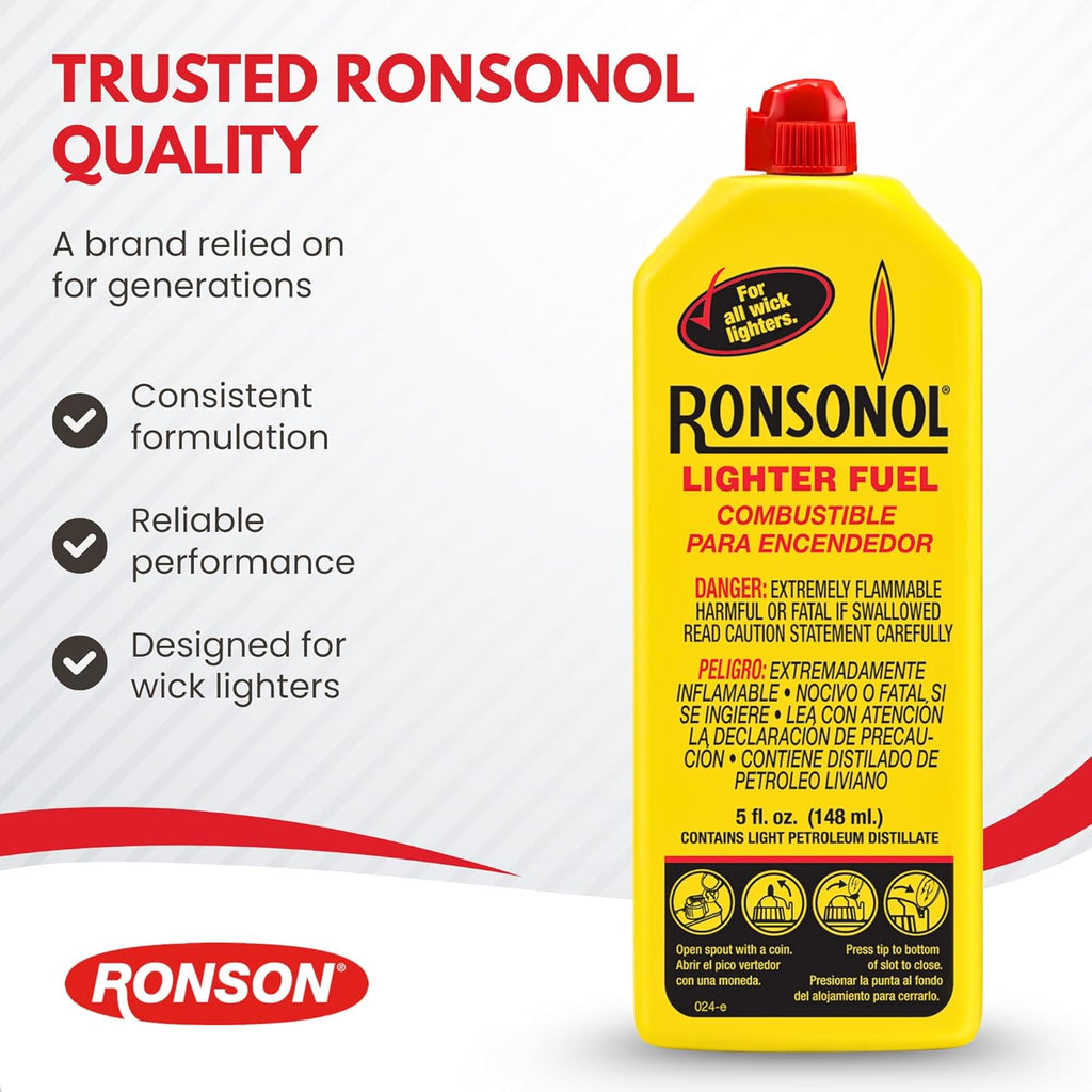Ronson 5 Ounce Ronsonol Lighter Fuel