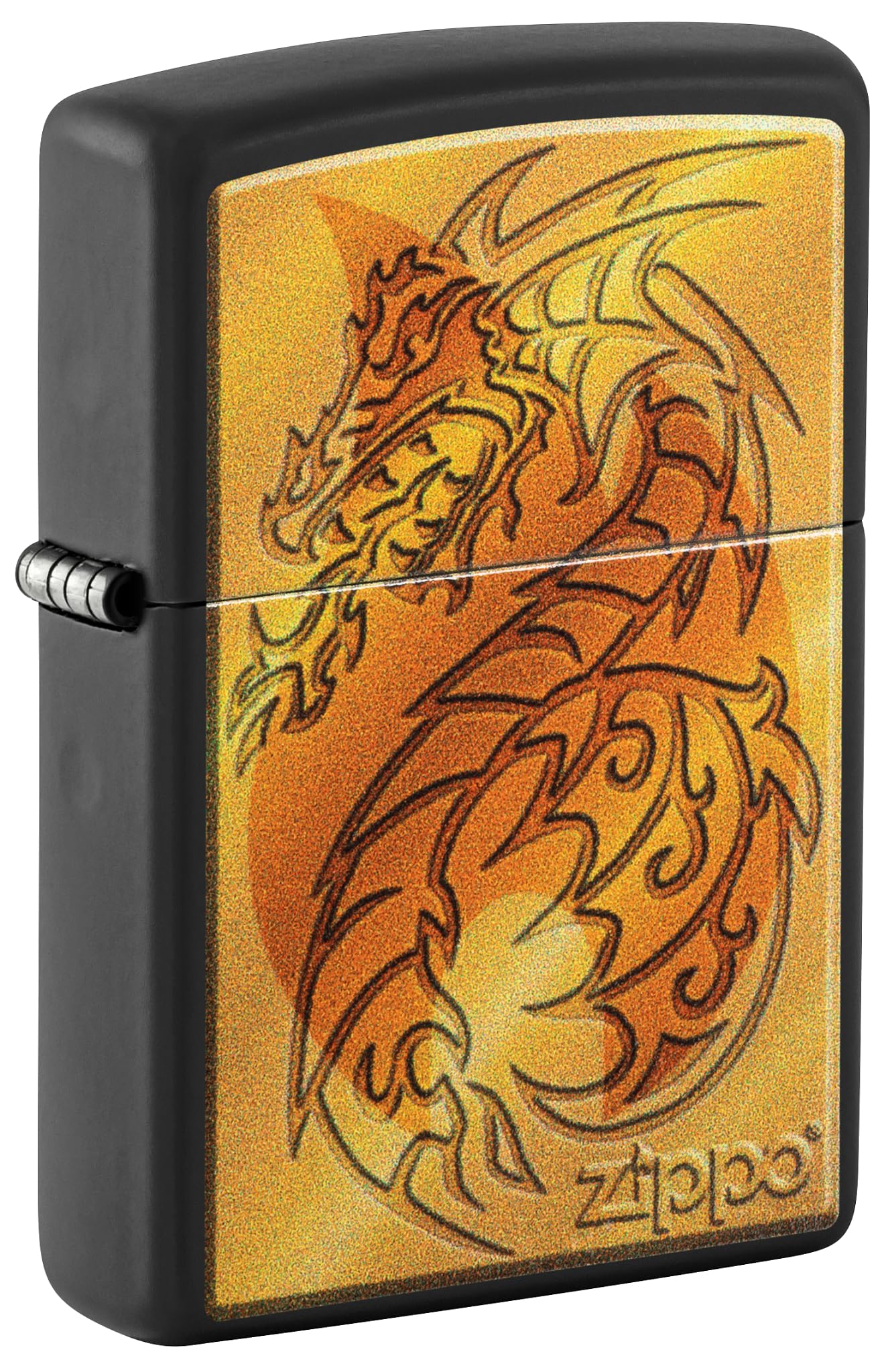 Zippo Armor High Polish Green Elegant Dragon Pocket Lighter, One Size